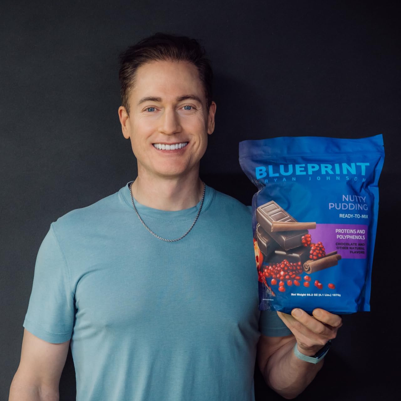 Blueprint Bryan Johnson Pudín de nueces con proteína de longevidad 26