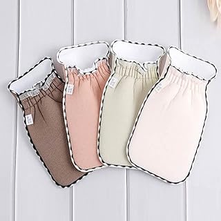 Luvas de banho para esfregar toalha de banho adulto dupla face engrossar costas de banho esfregar costas Toalha de banho Rosa 25 * 15cm