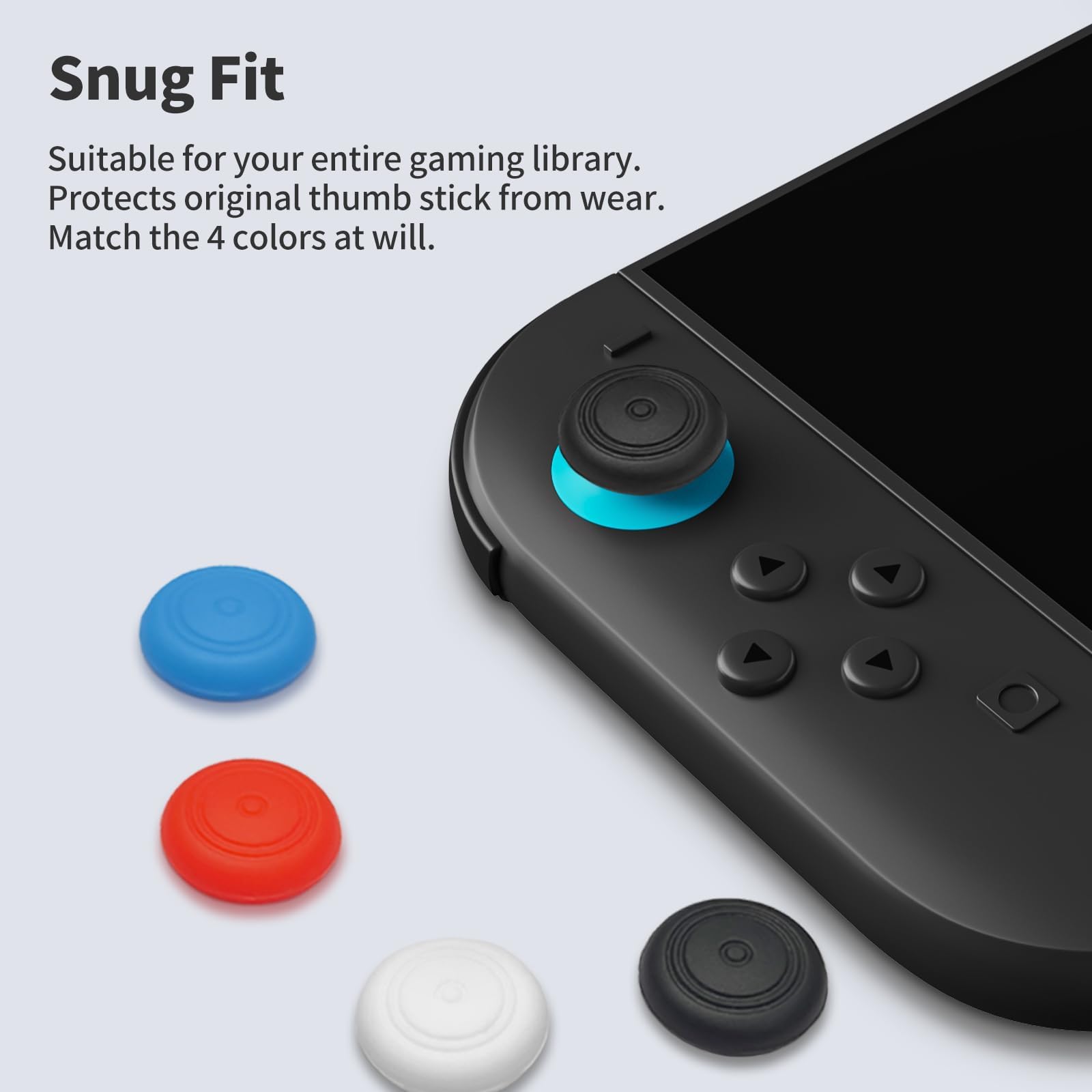 PALPOW Funda Protector Compatible con Nintendo Switch 2 Consola，Estuche rígido y Delgado con Vidrio Templado, 8 agarres para el Pulgar, Kit 10 en 1 para Switch 2, 10 Ranuras para Tarjetas de Juego — view 6