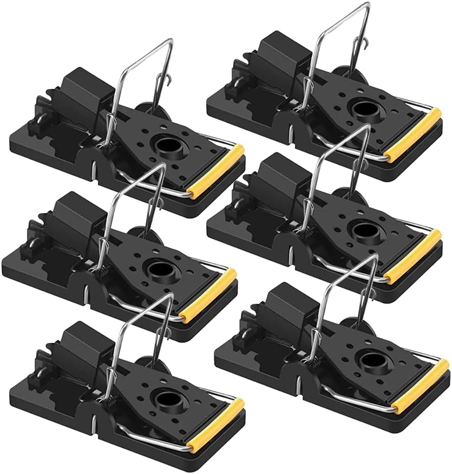 – Mouse Trap, 6 Pack Heavy Duty Reusable Snap Traps that Kill Instantly, Mice Kill Mouse Control, Safe and Effective Rodent Trap for Indoors and Outdoors, Easy Set-up & Clean
