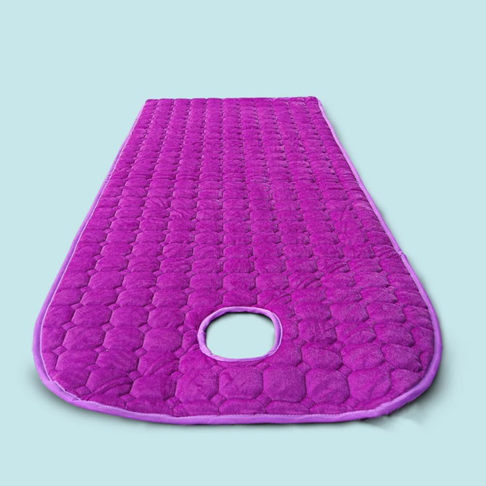 Purple(r),80x190cm, Massage Table Mattress Pad with Breathing Hole Spa Bed Pad with Elastic Band Non-Slip Lash Bed Cushion Spa Massage Sheet Bed Pad for Home Hotel Beauty Salon Washable