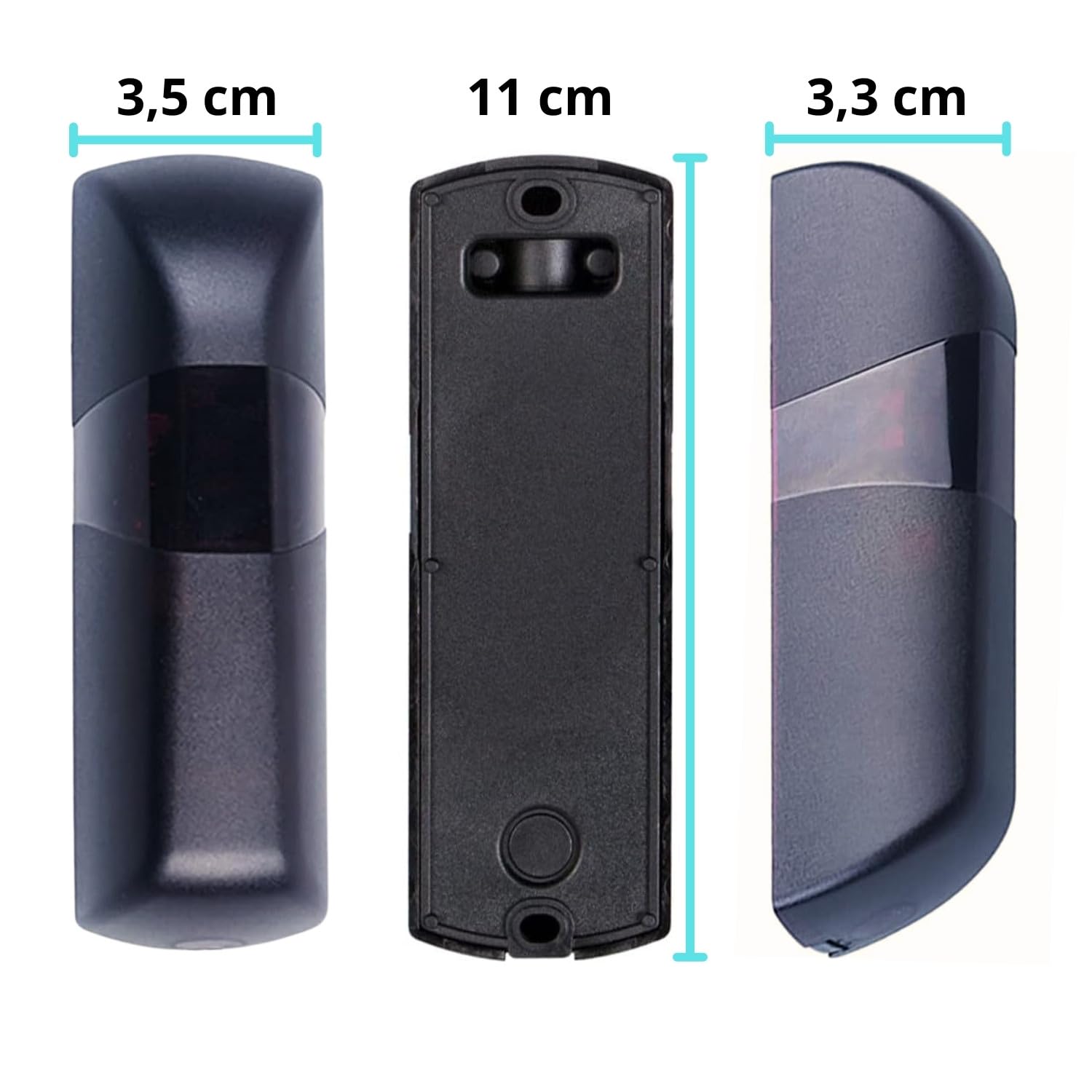 domyno Coppia di Fotocellule a Infrarossi Universali per Cancello Garage Sensore Esterno porta Automatica 12V / 24V AC DC