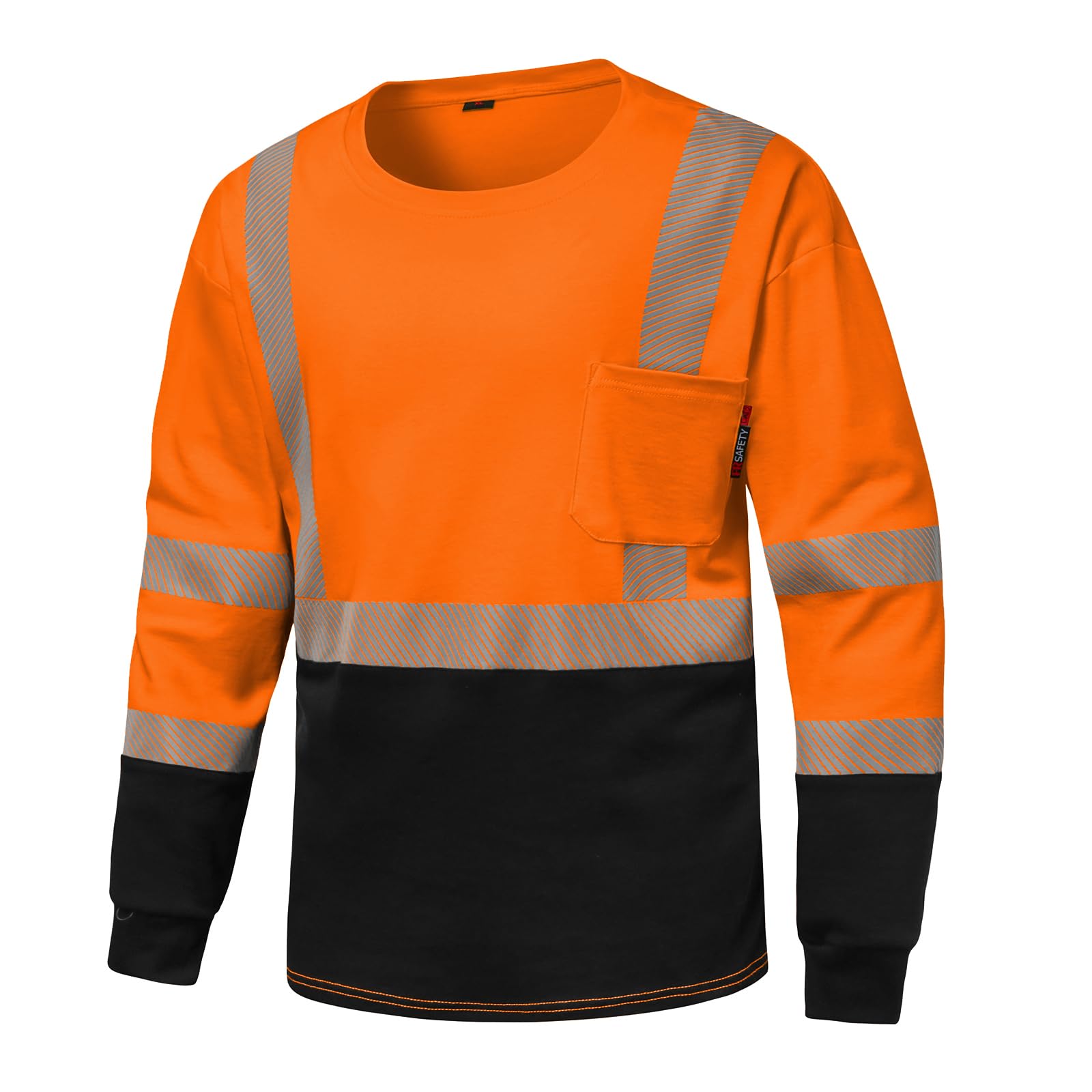 DPSAFETY FR Shirt 6 oz Hi Vis Fire Resistant Flame Resistant Shirts for Men,Welding Shirt Cotton CAT2 Long-Sleeved Shirts