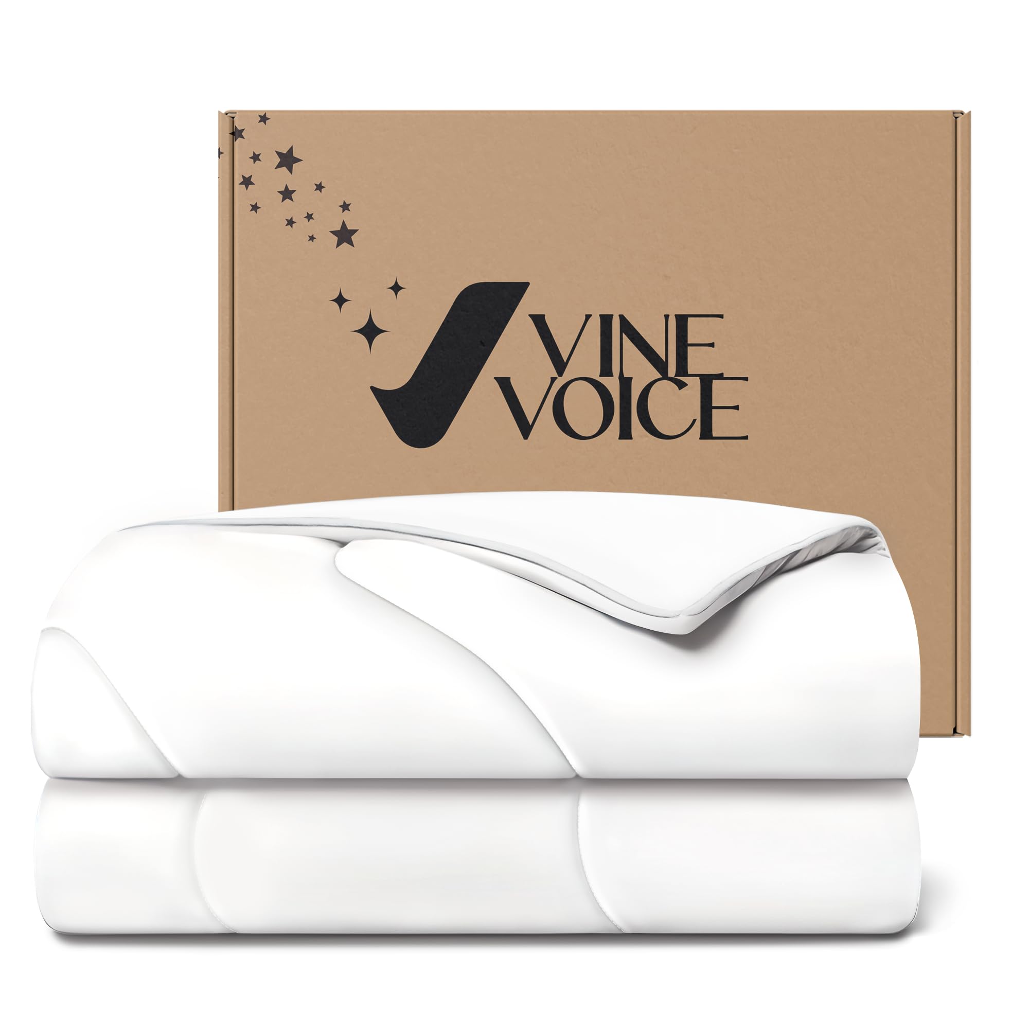 Cooling Comforter for Hot Sleepers, King 106x90, Arctic White