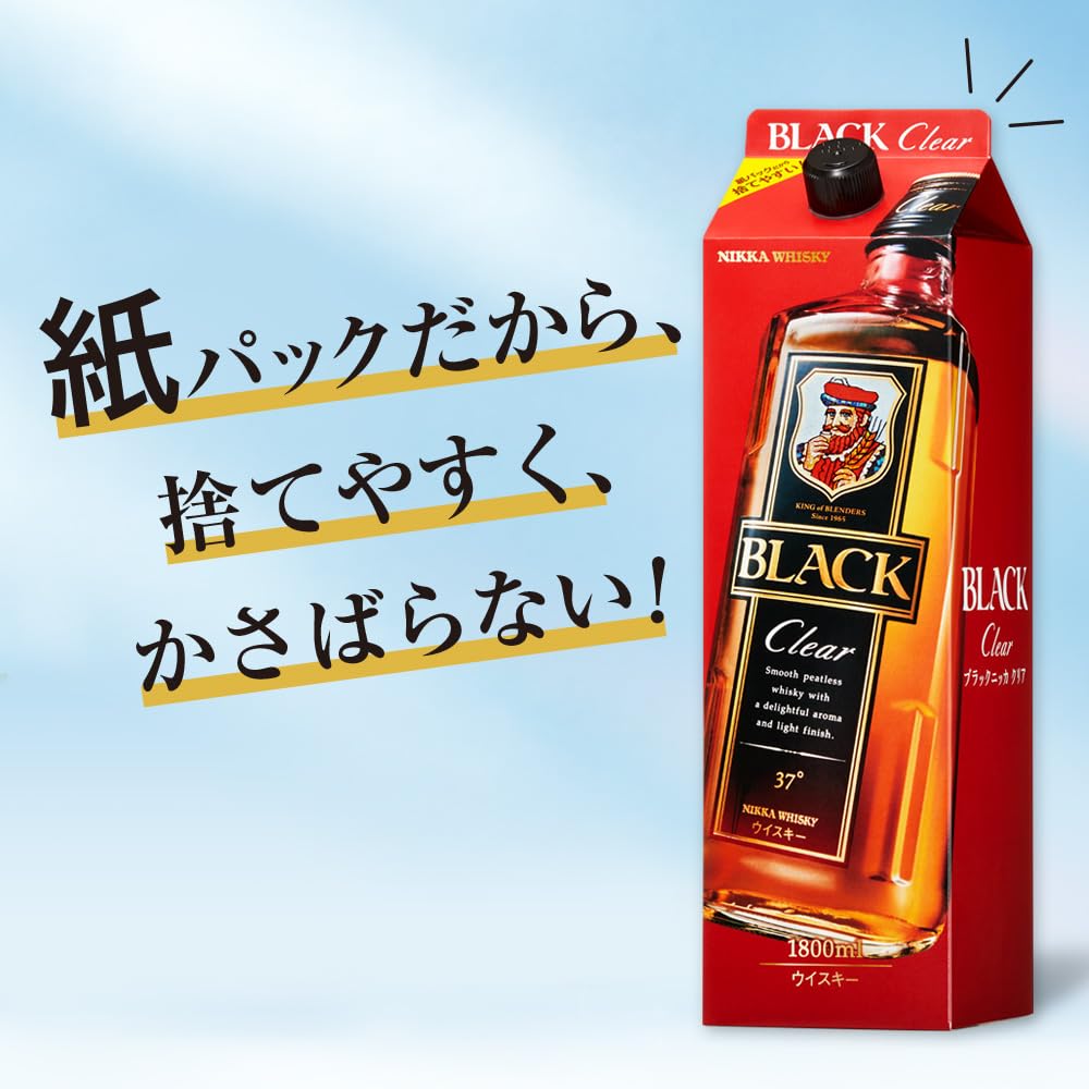 アサヒ - ブラックニッカ紙パック1.8L×12本 アサヒビール ブラックニッカクリア 紙パック1800mllが2,567円