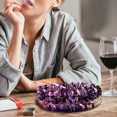 Miniatura 6 de Moldes de calavera para cenicero de resina, moldes de silicona de calavera de Halloween, moldes de silicona para resina epoxi, molde de caja de