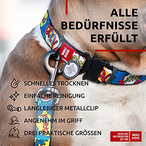WAUDOG Nylon Leine Hund Große Hunde, Hundeleine Mittelgroße Hunde Leine für Kleinere Hunde, Hundeleine für Welpen, Hundeleine Nylon, Leinen für Hunde Schleppleine Hund