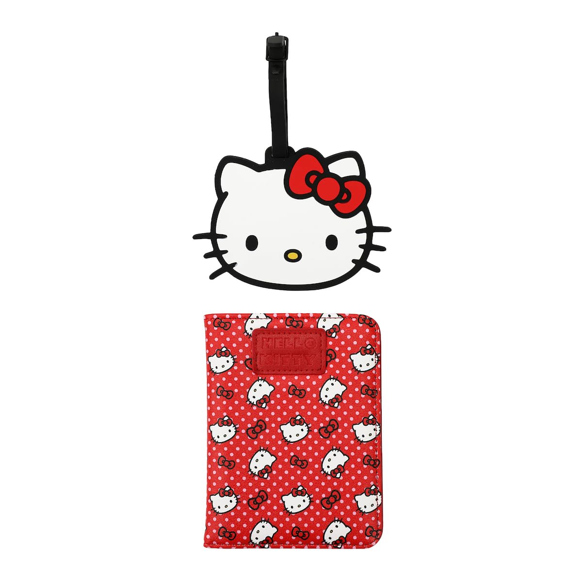 Bioworld Hello Kitty Passport Cover & Luggage Tag Combo Set