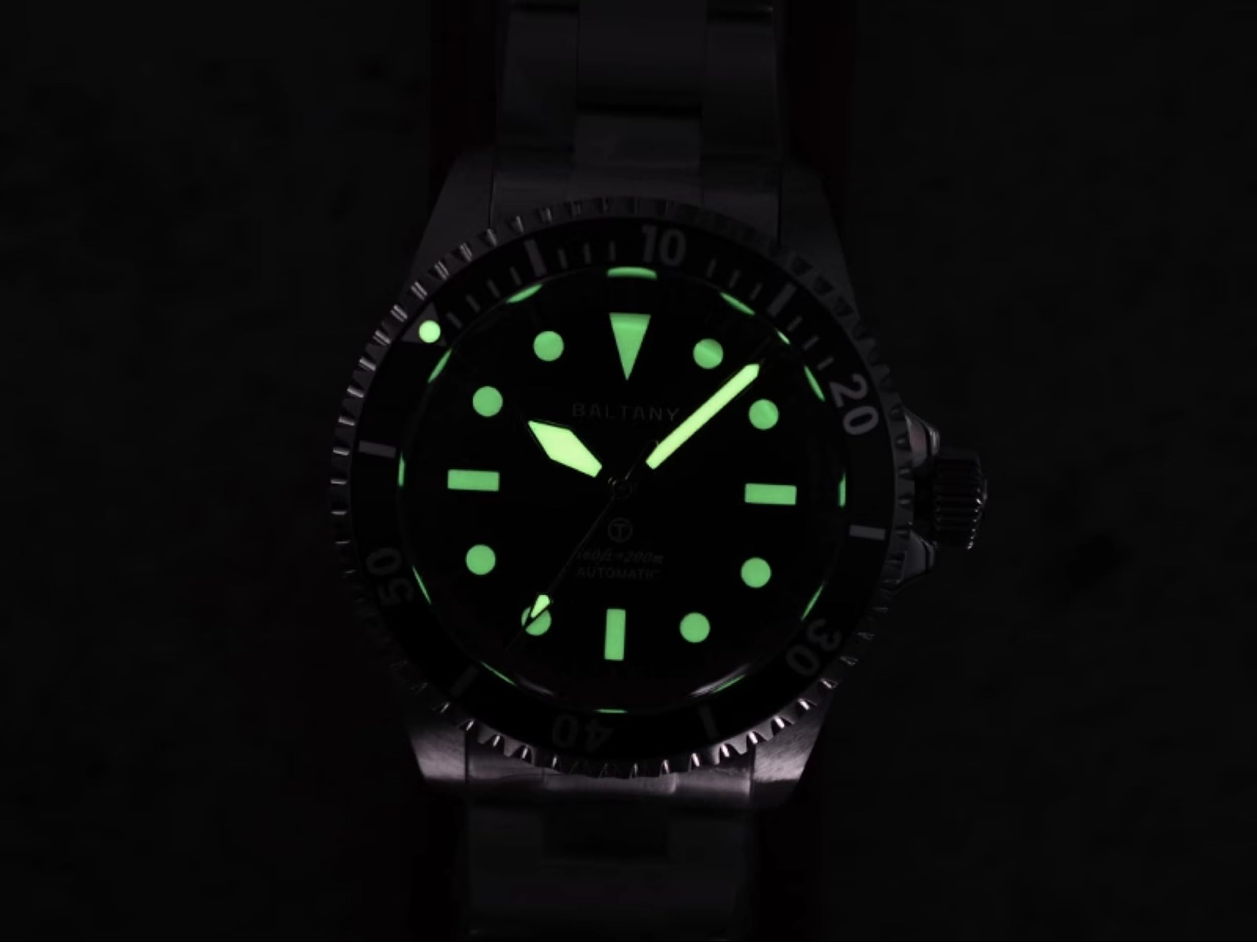 Baltany 39 mm S3075 NH38 automatyczny męski zegarek nurkowy 200 m wodoodporny vintage mechaniczny zegarek sportowy