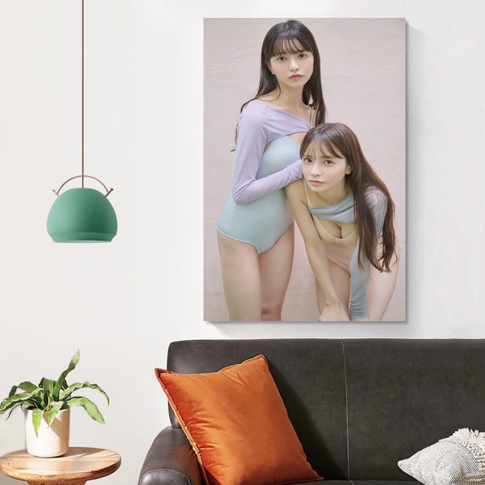 Amazon.co.jp: 森ふう花&柊きき有名人の写真のポスター613 キャンバス