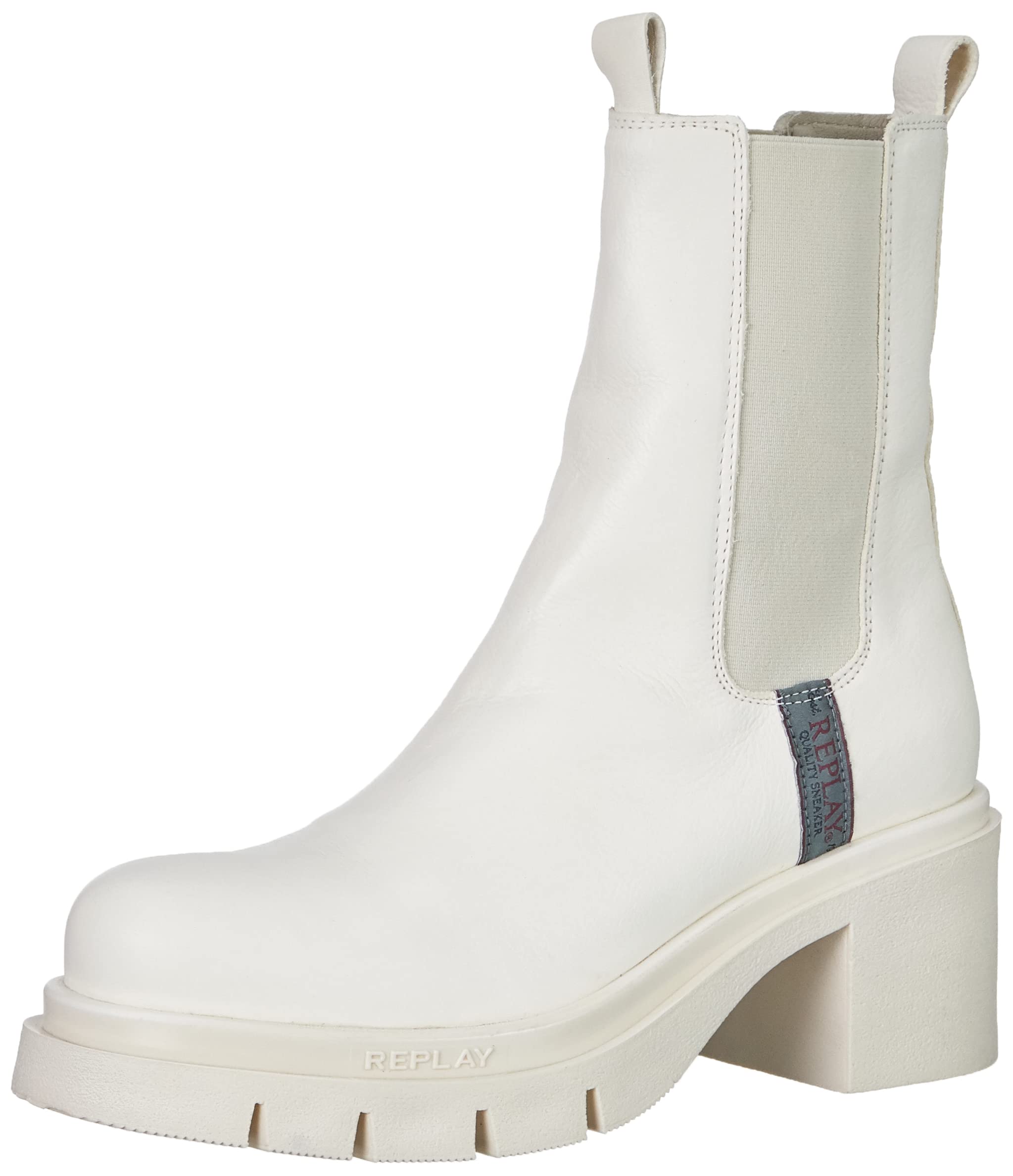 Replay Women's Avryl Dual Chelsea Boot, 1286milk, 8 UK