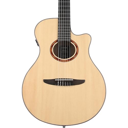 Yamaha NTX3 NT Cutaway Acoustic-Electric Nylon-String Classical Guitar With Reinforced Carrying Bag , Natural