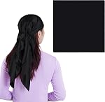 35'' Large Satin Head Scarf, Pirate Bandana, Silk Hair Wrap for Women and Men - Sleeping Accessory