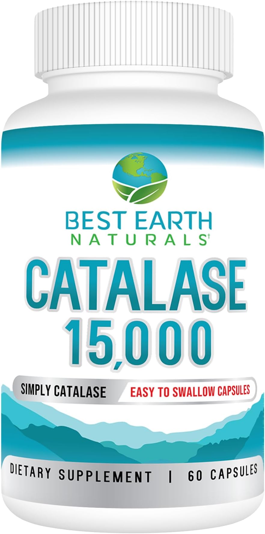 Best Earth Naturals Catalase 15,000-60 Day Supply - Pure Catalase Antioxidant Enzyme