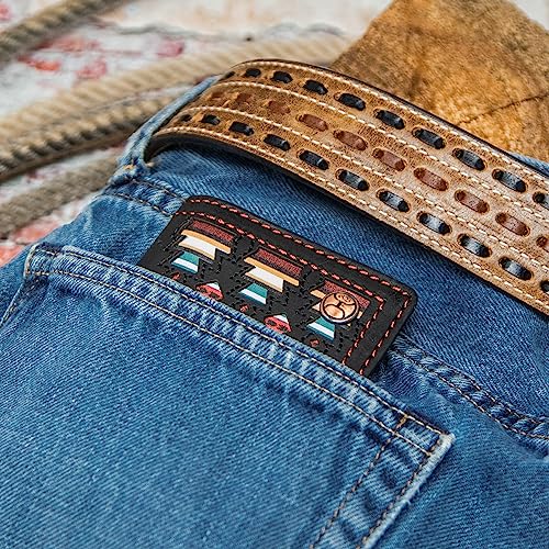 HOOEY Men's Sunizona Knockout Bi-Fold Money Clip Brown One Size4