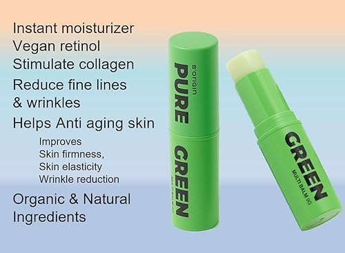 Miniatura 5 de BORIGIN PURE GREEN - Bálsamo hidratante orgánico multiedad Profesional mujeres y hombres Cuidado instantáneo de las arrugas barra de suero facial