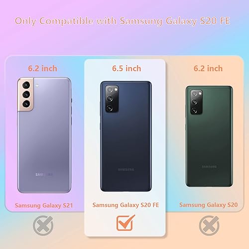 Miniatura 6 de ZTOFERA Funda diseñada para Samsung Galaxy S20 FE 5G (3 en 1), diseño de corazones de amor con borde chapado de lujo con protección para lente de