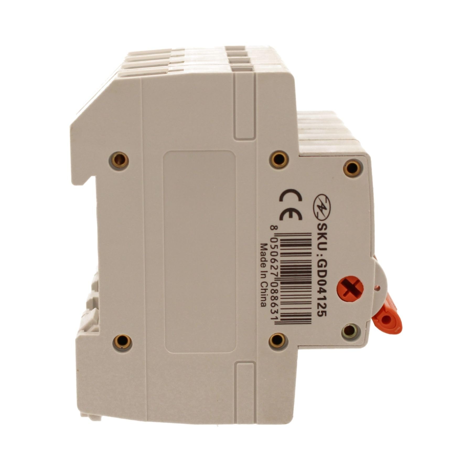Disjoncteur modulaire triphasé 125A, 4P quadripolaire 4 modules DIN 380 V AC, IP20, certifié IEC60947-3