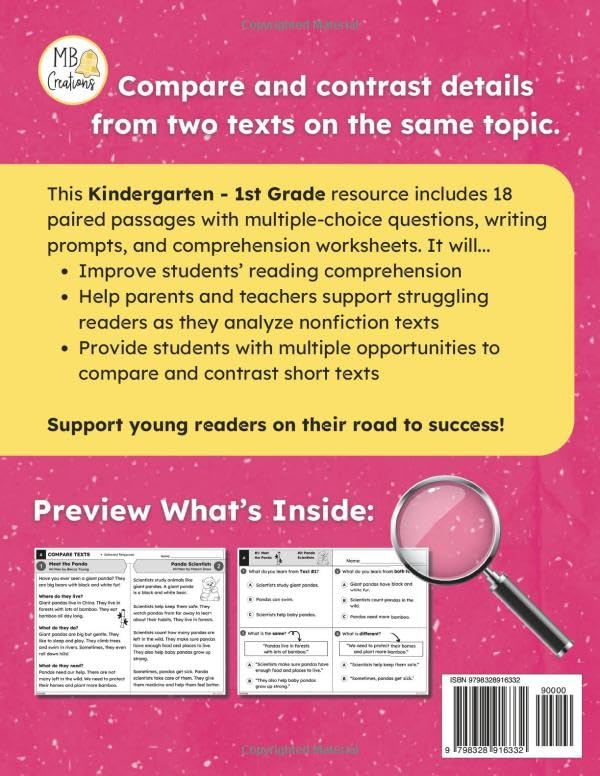 Nonfiction Paired Passages Grades K - 1: Compare and Contrast Two Texts on the Same Topic (Nonfiction Paired Passages: Compare and Contrast Two Texts on the Same Topic) - Image 2