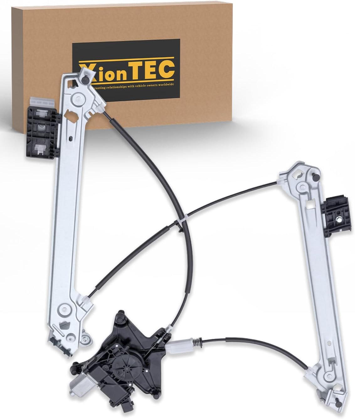 Power Window Regulator with Motor, Front Driver Side Compatible with Ford Mustang 2015 2016 2017 2018 2019 2020, Replaces# 752-757 FR3Z6323201E FR3Z6323201A