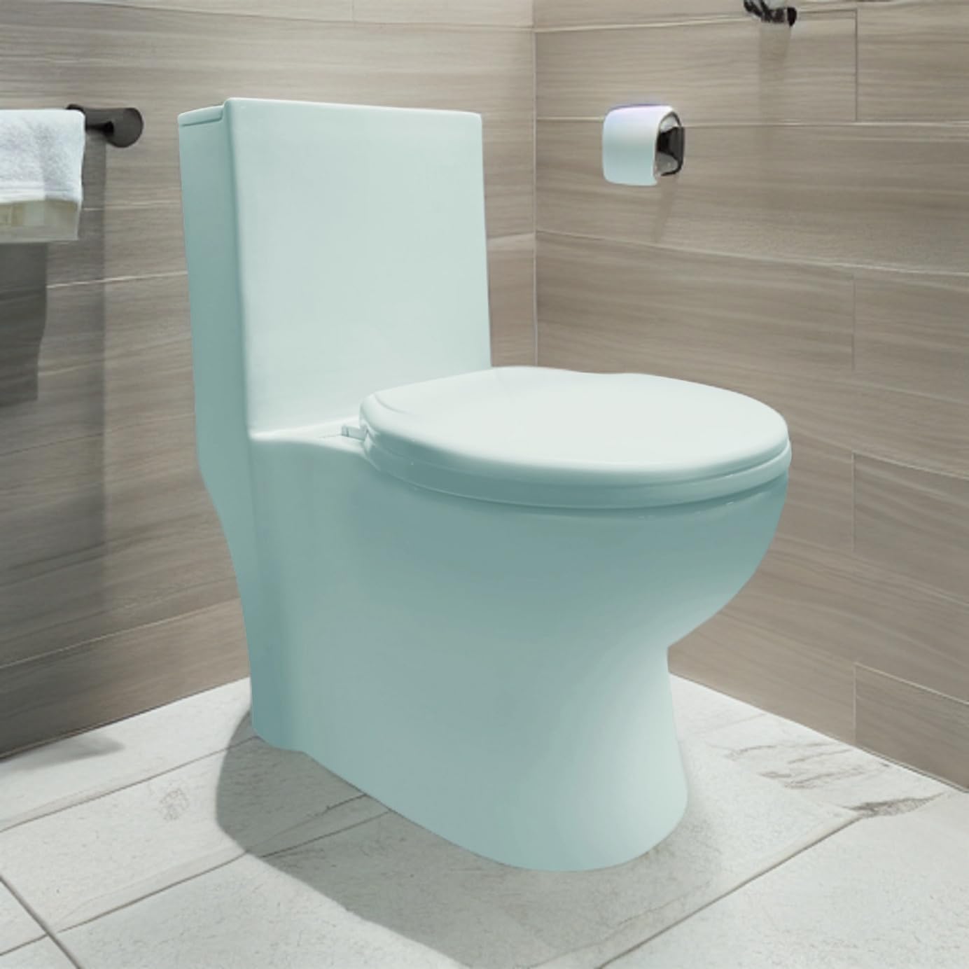 Hindware One-piece Western Commode for Bathroom, Floor Mount, ELEGANCE, S-300-image-48