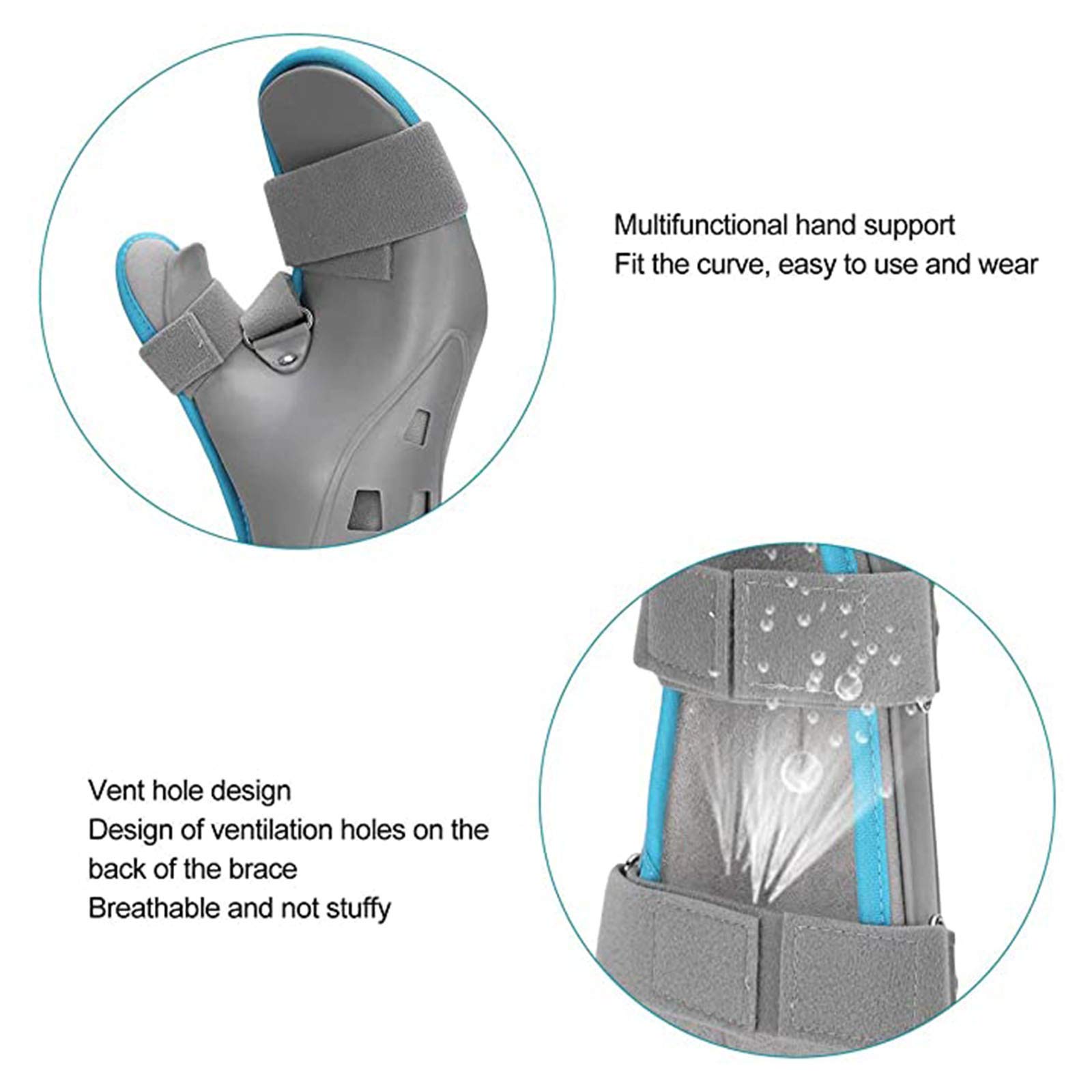Fascia di Fissaggio per Fratture della Mano Riposo per Mano Stecca da Polso per Dito Tutore per Pollice Stabilizzatore Avvolgente per Artrite, Tendinite, Dolore al Tunnel Carpale,Left