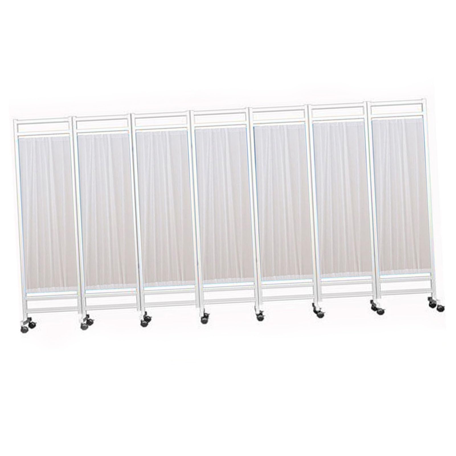 Paravent médical pliable blanc pour préserver l'intimité des patients
