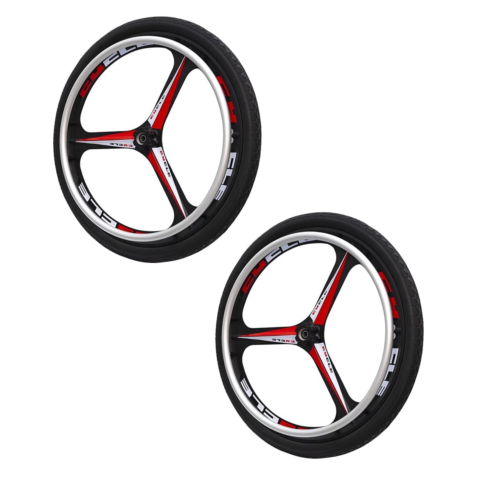 Generisch 24 Zoll Sportrollstuhl Hinterrad, 24x1,75 Luftreifen, Magnesiumlegierung Radnabe, Rollstuhl Ersatzrad, Lager: 12,7mm