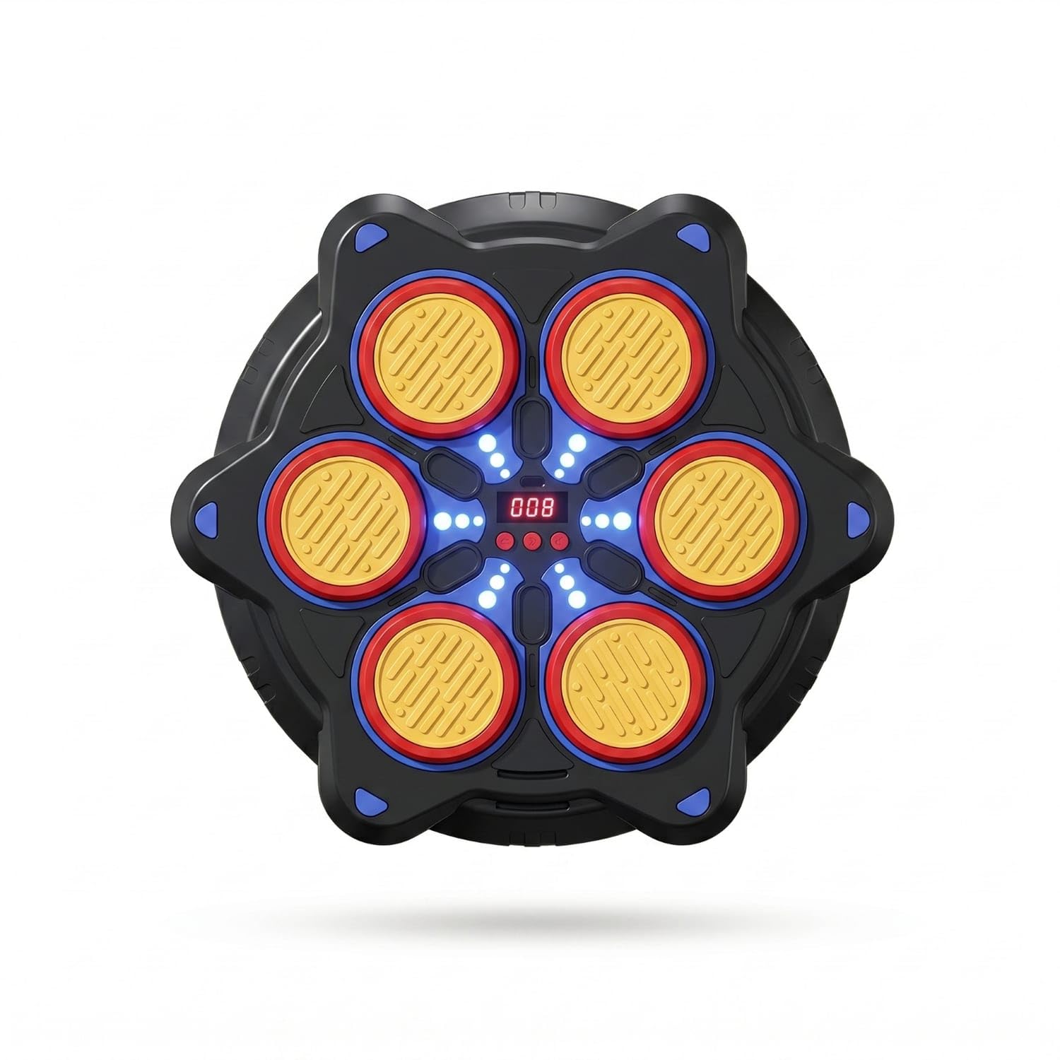 Adjustable Modes Smart Boxing Target 6 Keys W Gloves Black | Smart Comfortable Surface Easy Setup Black 6 Keys W Gloves-picture-22