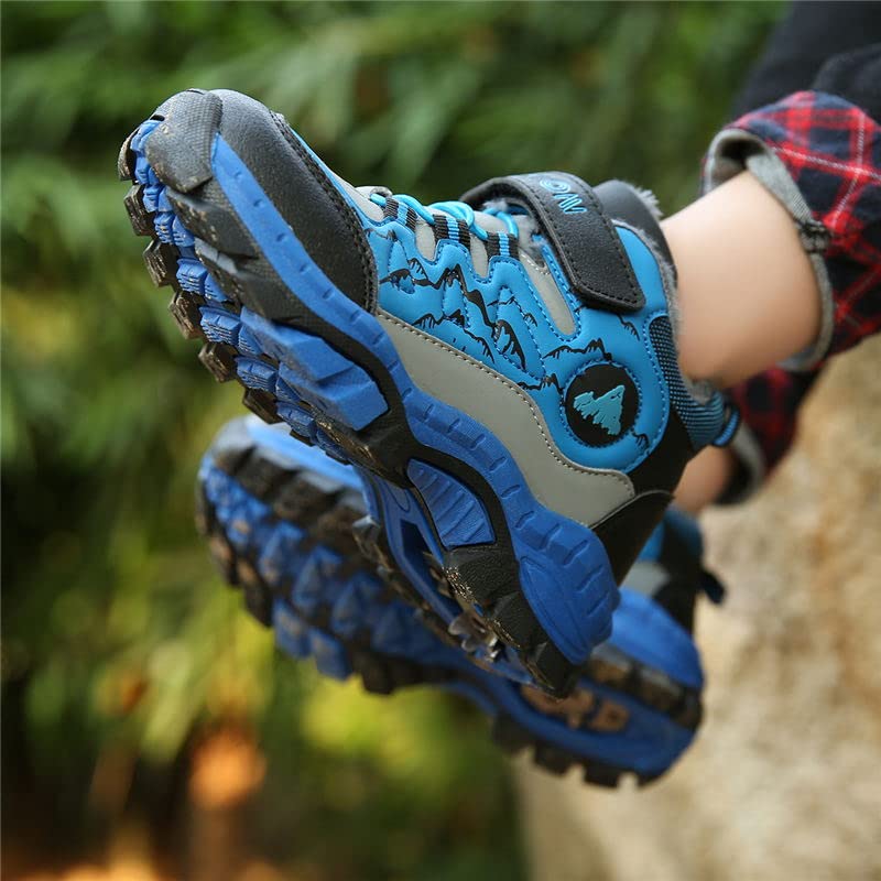 Chaussures d'hiver, de randonnée, de neige, de trekking, de randonnée, chaudes, doublées, en coton, pointure 30-40 EU