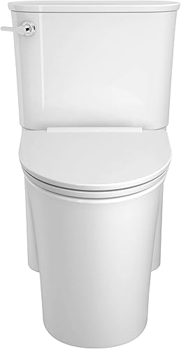 Miniatura 5 de American Standard 226AA104.020 Studio S Right Height Elongated Toilet with Seat-Left Hand Trip Lever, White