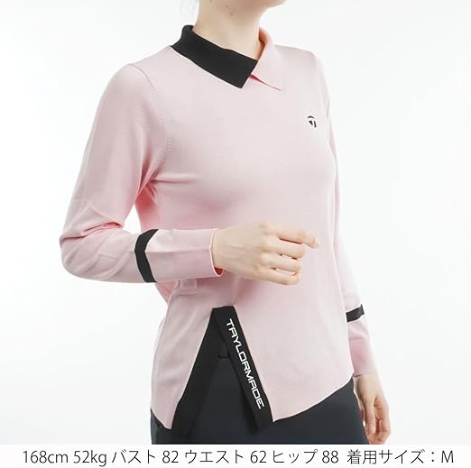 TaylorMade ピンク セーター Lサイズ Amazon | テーラーメイド(TAYLOR MADE) アシンメトリーモック