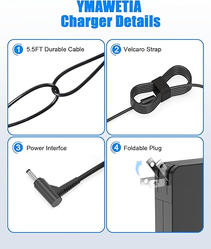 Miniatura 5 de Cargador adaptador de CA de 65 W 45 W para Lenovo IdeaPad 3 5 110 310 320 330 330s S145 S340 Series Charger 110-15ISK 320-15ABR 320-15IAP 330-15IGM