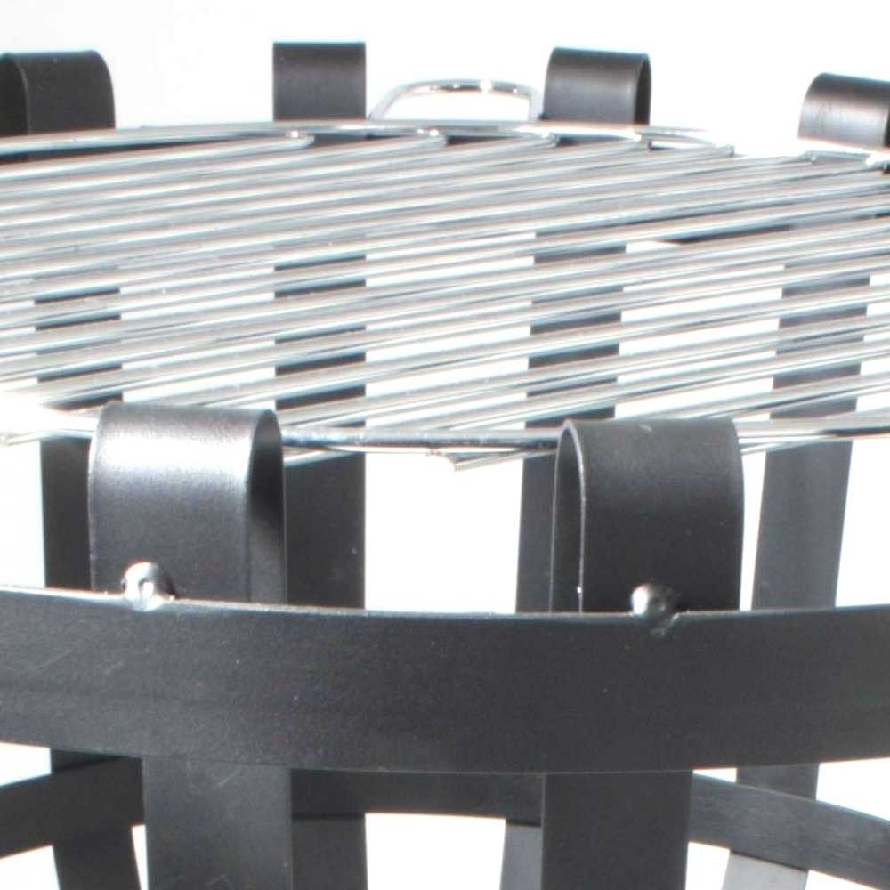 Garden Pleasure Feuerkorb mit Aschefänger schwarz