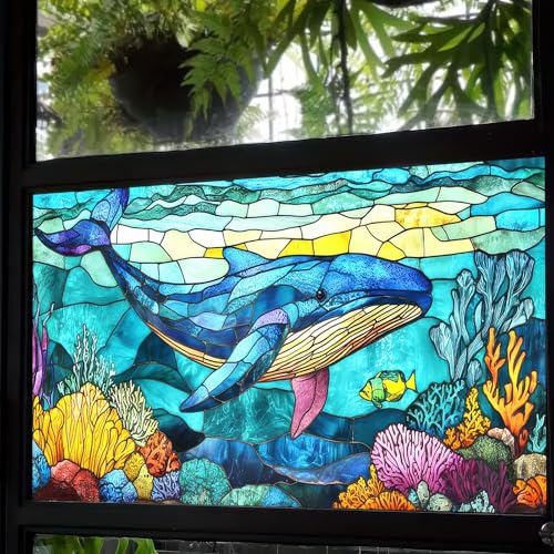 Vinilo decorativo para ventana BlissYard Ocean 39.3 x 17.7 in miniatura 4