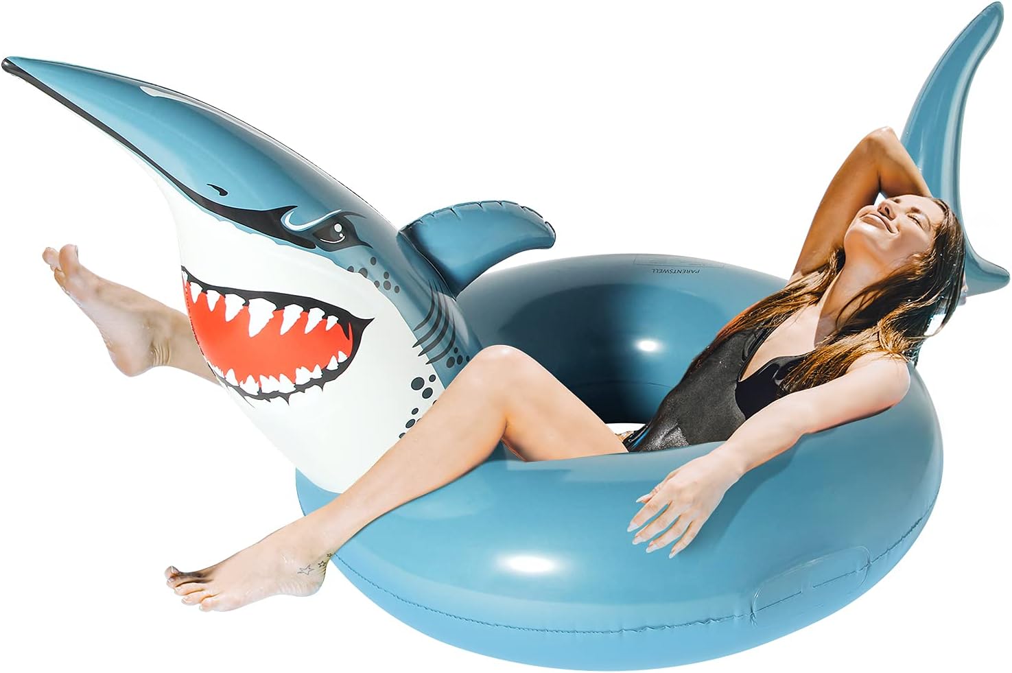 2 Pack Inflatable Pool Floats, 72'' Large Tanning Pool Lounger for Adults, Swimming Pool Floats Raft with Headrest Cooling Holes