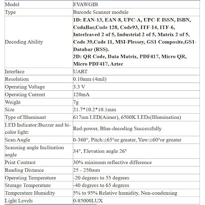 Embedded 1D/QR/2D USB UART Bar Code Scanner QR Code Reader Barcode Reader Module Self-Service Kiosk Scan