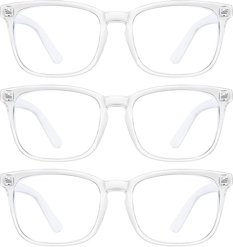 hunsquer - Anteojos de luz azul unisex para computadora