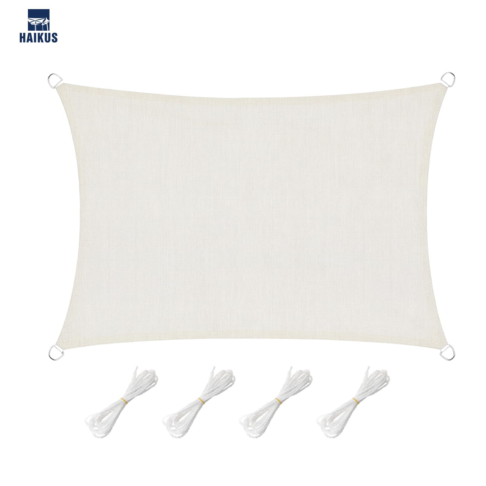 HAIKUS Vela Ombreggiante 3x4 Traspirante Tenda da Sole 400x300 Bianca