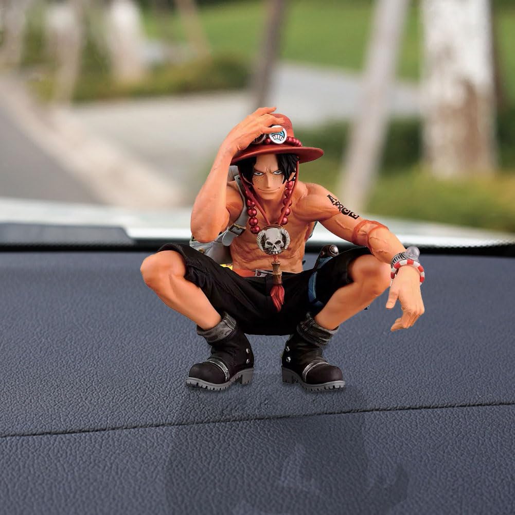 ZKTSRY Portgas · D· Figura Asso, Decorazione per la Casa Figura Anime PVC Statue Regalo Collezionabile Anime Modello Decorazione Arancione