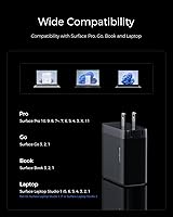 Vista 5 de Cargador Surface Pro de 65 W, cargador Microsoft Windows Surface para Surface Pro 3/4/5/6/7/8/9/10/X/11/12, compatible con Microsoft Surface