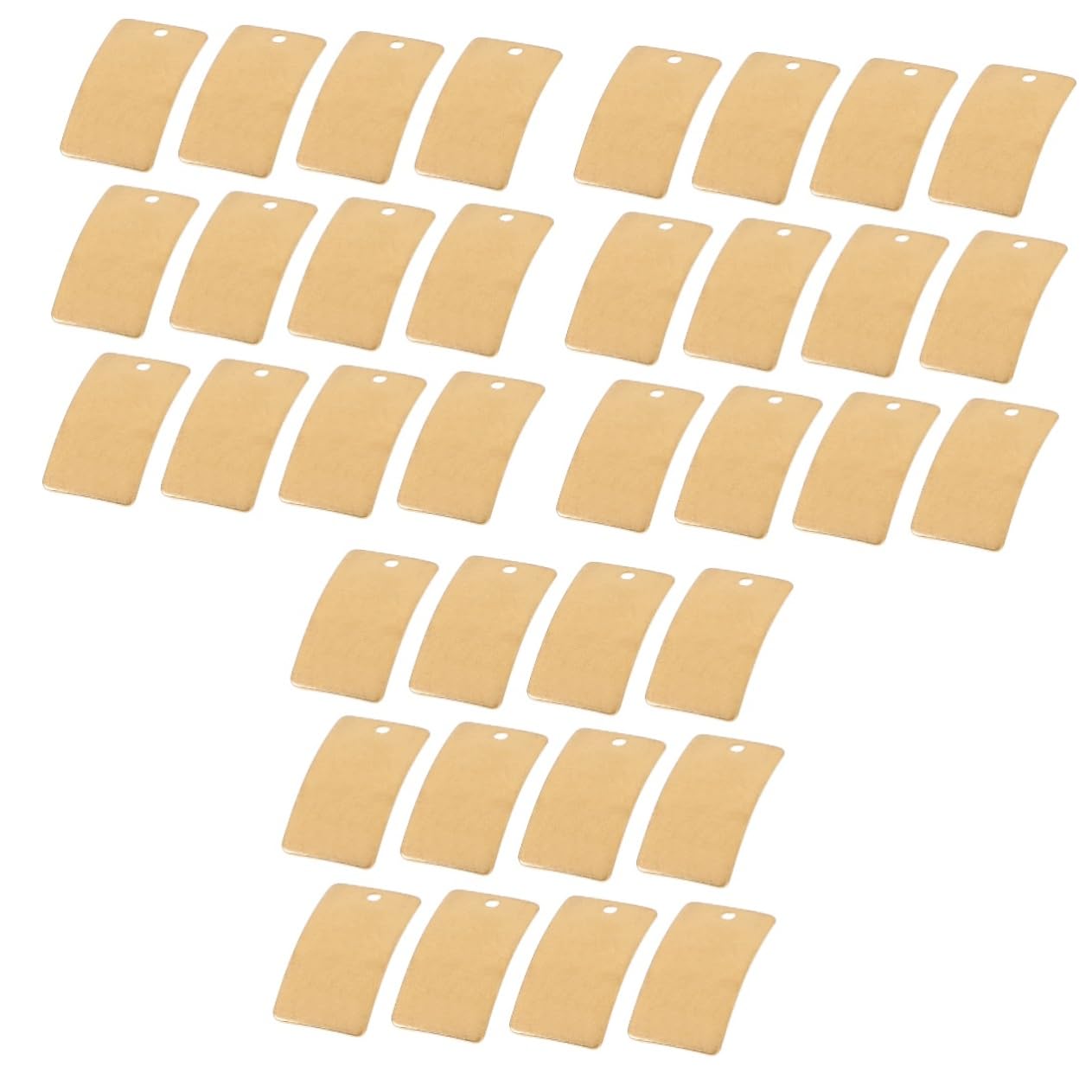 FUNOMOCYA 3sets Brass Sheets for DIY Crafts Metal Sheets for Jewelry Making Creative Crafting Material 25pcs*3