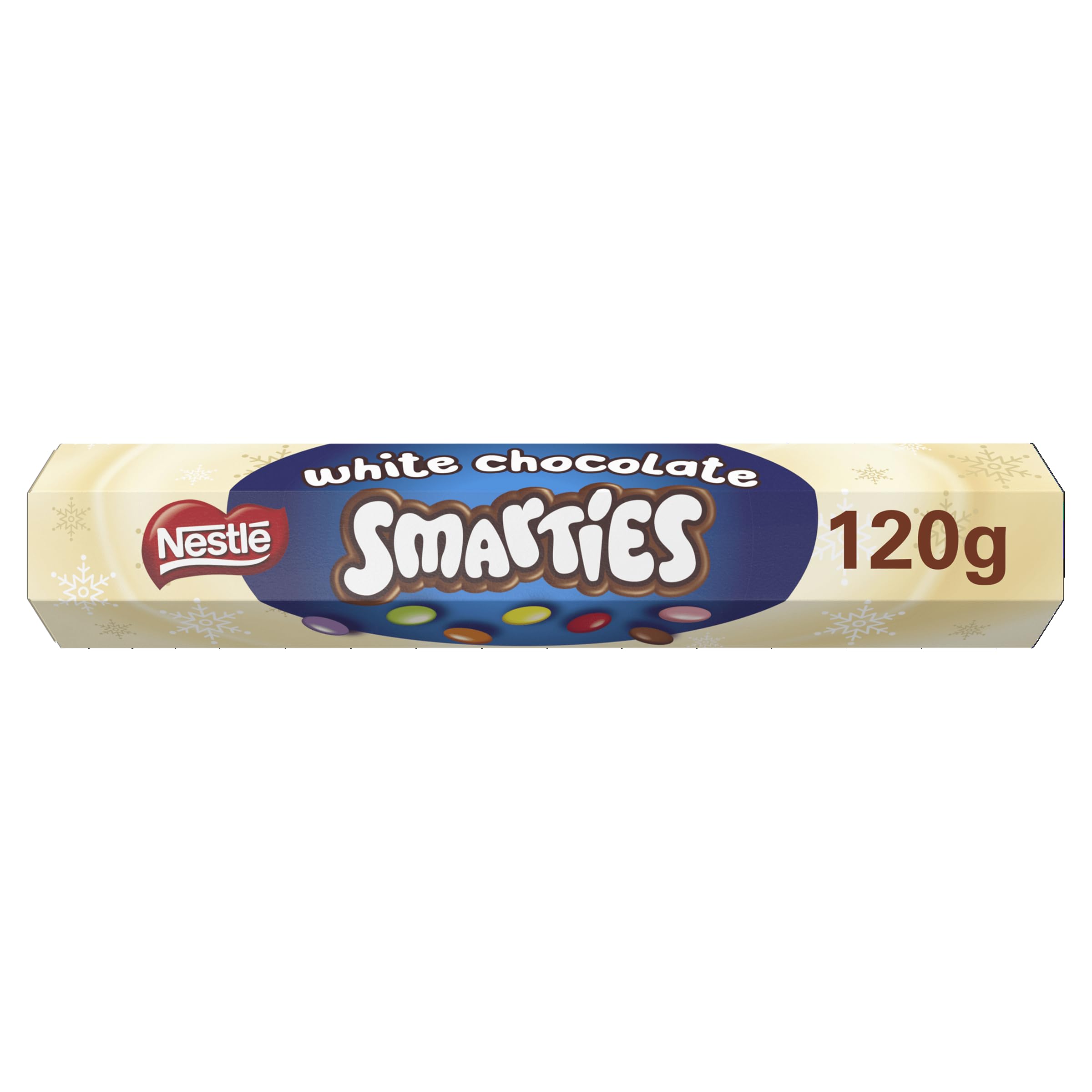 Nestlé Smarties White Chocolate Giant Tubes, Christmas Chocolate Gift, 1 x 120 g