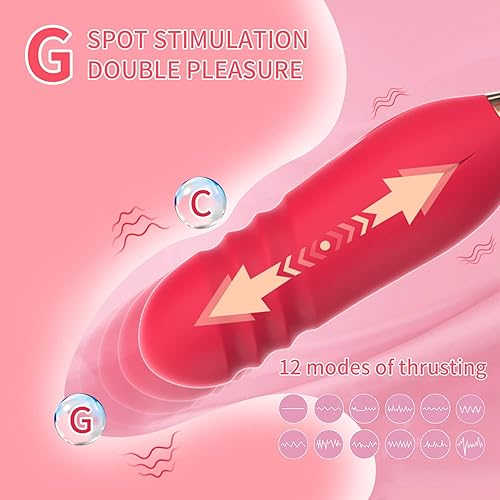 Miniatura 3 de Vibrador de rosas juguetes sexuales para mujer consolador estimulador de clítoris lamiendo la lengua empuje el punto G con 12 modos para hombre