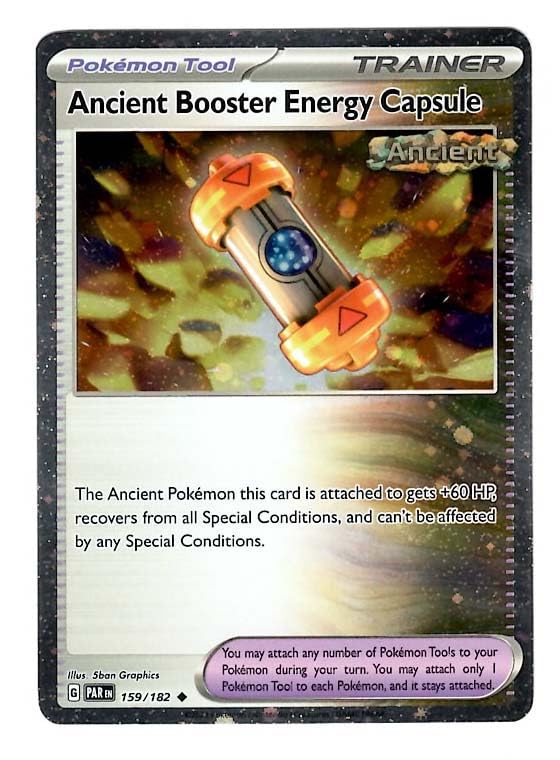 Pokemon - Ancient Booster Energy Capule 159/182 - Paradox Rift - Promo  Special Foil