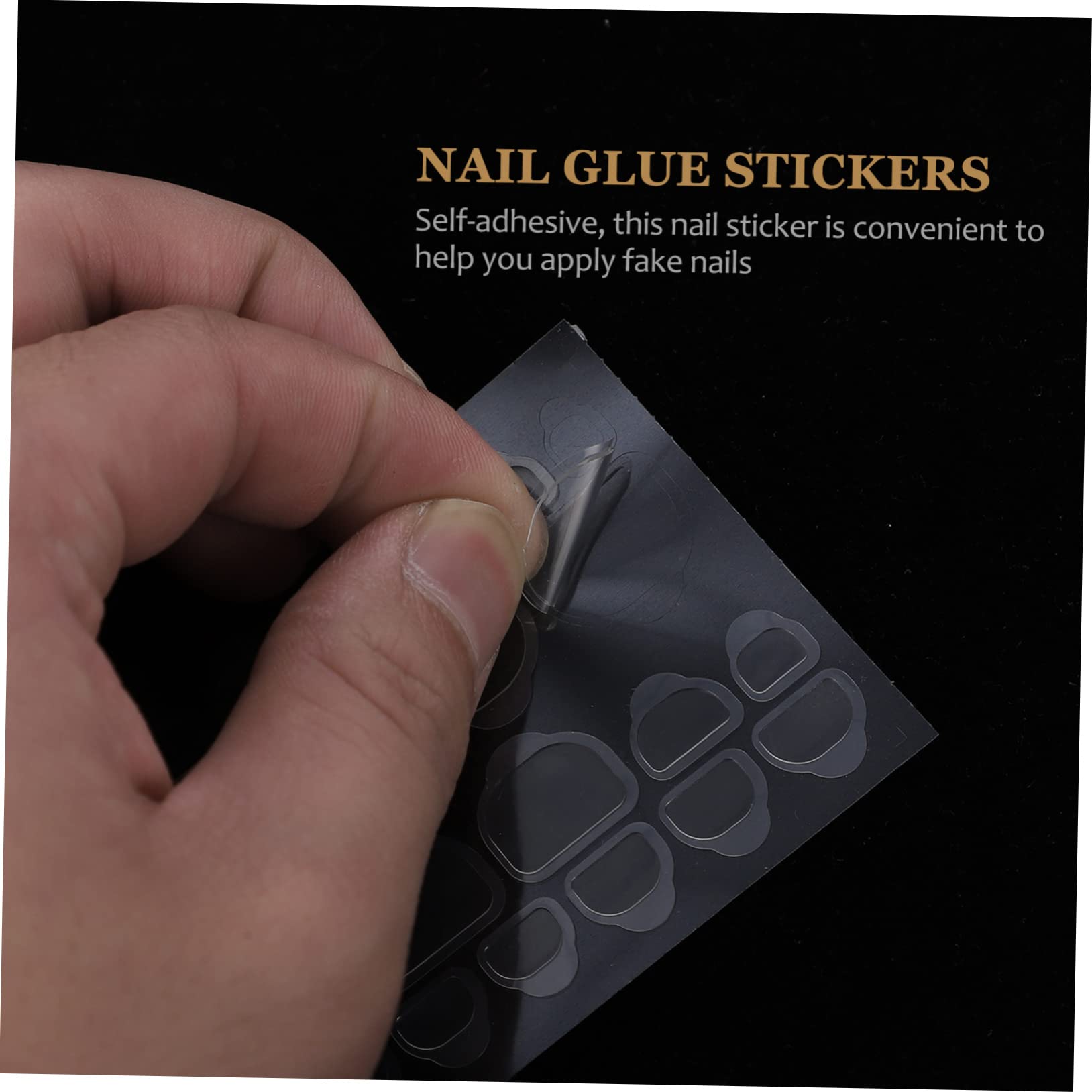 OSOLADY Gel Nail Glue Stickers Double-Sided Adhesive Tabs Temporary Nail Tips Jelly Sticker Kit