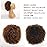 Afro Puff kinky curly Drawstring Ponytail Extension for Black Women Synthetic Short Afro Kinkys Curly Afro Bun Extension Hairpieces Updo Hair Extensions with Two Clips(1B) (18inch, T30)