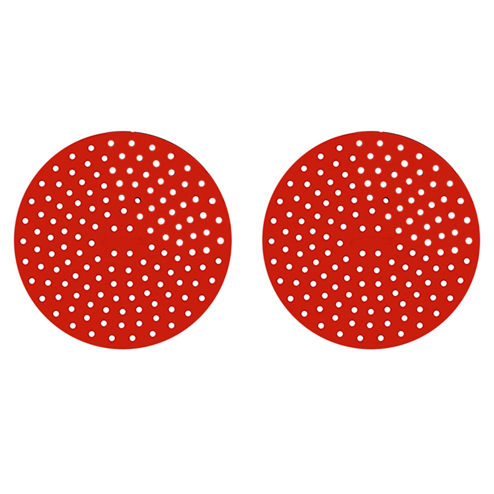 2X Reusable Air Fryer Liners - 8 Inch 9 Inch Round Non-Stick Silicone Air Fryer Basket Mats Air