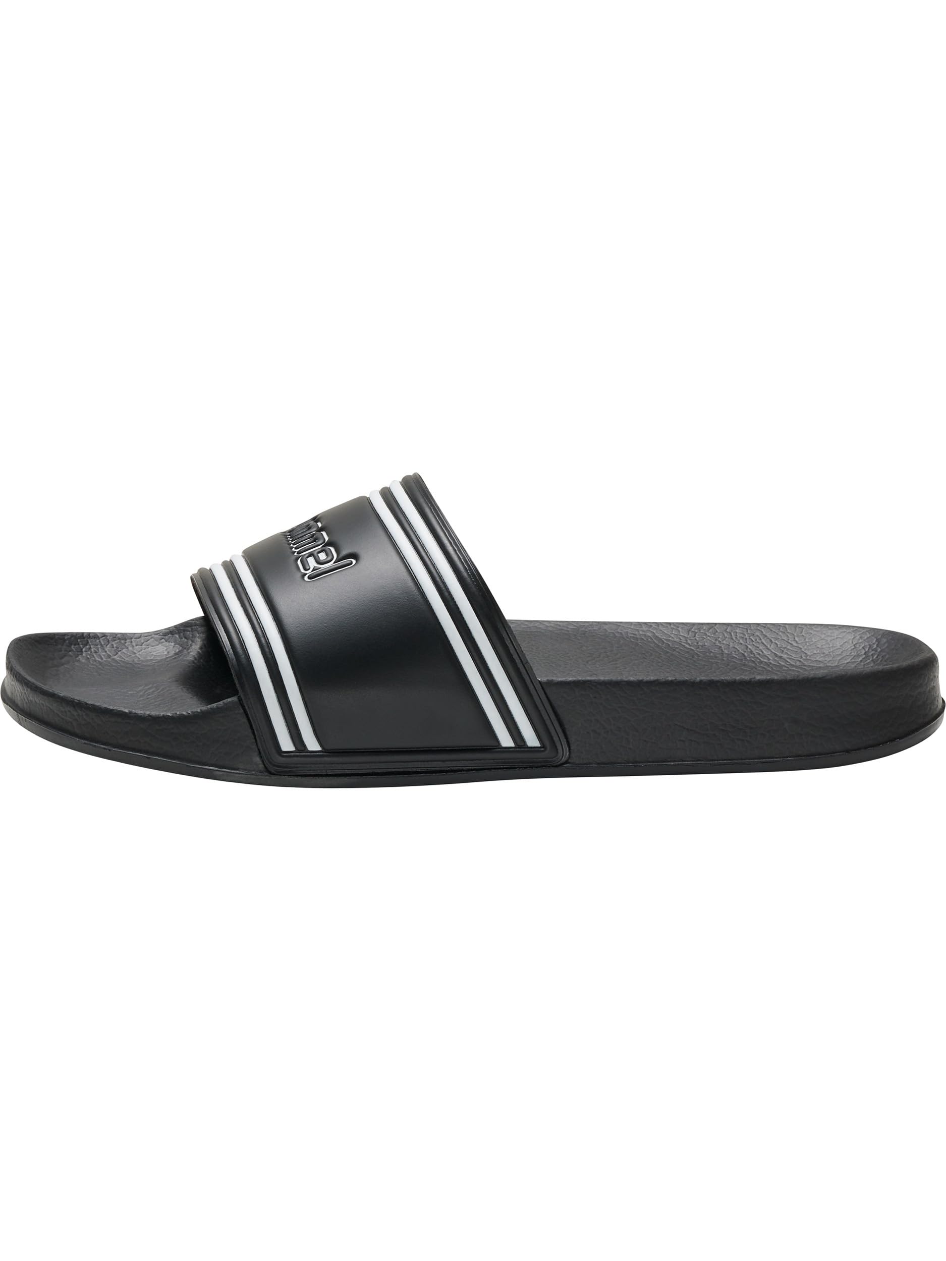 hummel Pool Slide Adult Size, black, 6 UK