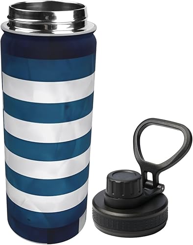 Miniatura 2 de Greek Flag Insulated Stainless Steel Kettle  Print Funny Water Bottle Insulated  Ideal for Sports and Travel